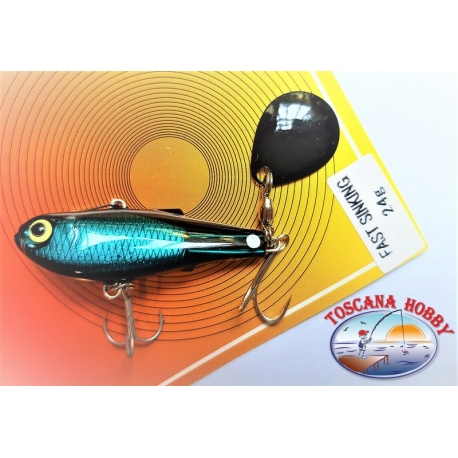 Artificial Vibe Blade Bass Edition, DUEL, 24gr. Fast Sinking color: DB. FC. AR65