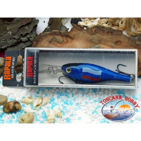 RAPALA Shad Rap - RS - Ed. speciale -7 cm 2-3/4”- 12 g 7/16 oz. Bandiera Russia.RAP.310