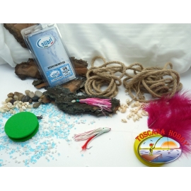 2 Polipetti Octopus 7 CM+amo acciaio 1/0+Fluorocarbon-PINK VIOLET/PINK.CB330