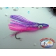 2 Polipetti Octopus 7 CM+amo acciaio 1/0+Fluorocarbon-PINK VIOLET/PINK.CB330