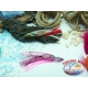 2 Polipetti Octopus 7 CM+amo acciaio 1/0+Fluorocarbon-PINK VIOLET/PINK.CB330