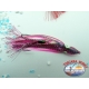 2 Polipetti Octopus 7 CM+amo acciaio 1/0+Fluorocarbon-PINK VIOLET/PINK.CB330