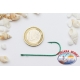1 sachet 4pcs ami Duel de la morue. K480 sz.2/0 carbone avec la couronne FC.A211