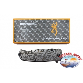 Coltello Browning Grey Camouflage in acciaio inox temperato.FC.W03