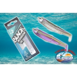 Bait Silicone Black Minnow 90 Fiiish Doubles Combos Search 8gr (BM921) BM.2T