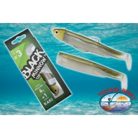 Black Minnow Combo Shore 12gr Kaki - Caimi & Allen