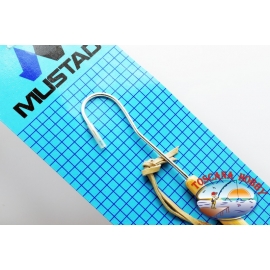 Mustad raffio en acier avec manche en bois.ST.57