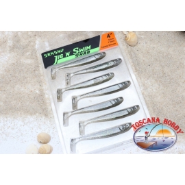 JIG AND SWIM Shad 9,5 cm-7 pcs. La Filature De La Basse Mer. Twinkle-De-Boule. Aromatisé.AR545