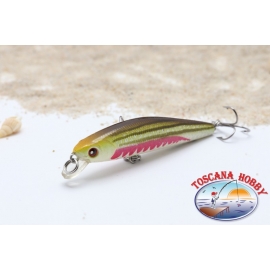 Artificiale Minnow VIPER, 6,5 cm - 4,75 gr. Floating, col: green & blood.AR.649