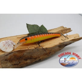 Artificiale Minnow Viper stile Rapala, 15cm-27gr. col. arancio/giallo. V71