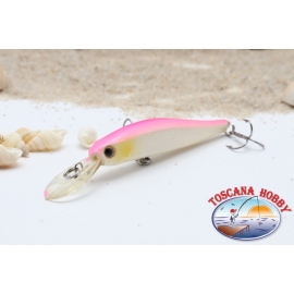 Artificiale Minnow VIPER, 7 cm - 5,90 gr. Sinking, col: white & pink.AR.682