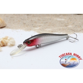 Artificial Minnow VIPER, 7 cm - 5.70 gr. Sinking, with: red & silver.AR.689