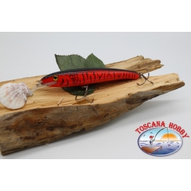 Künstliche Minno IV Viper Stil Rapala, 15cm-27gr. rot gestreift.  V77