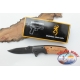 Steel Browning hunting knife, wood handle W24 China manufacturer