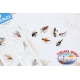 Flies fishing MUSTAD hand-made 6 pcs - Size 12 CL.111