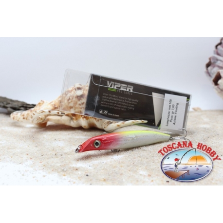 Artificial lures Viper Minnow, 10 cm - 7,6 gr. Floating YELLOW RED