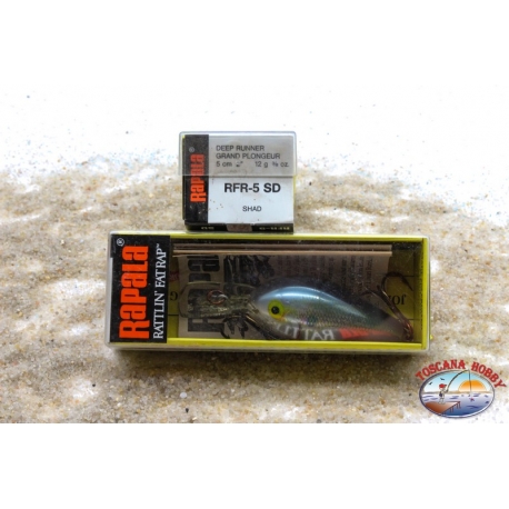 Rapala Rattlin' Fat Rap Shad 1.5" Fishing Lure w/ PAPERS Finland Rare Vintage 