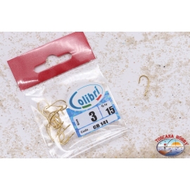 Fishing hooks, Colibri, Size 3, Pieces 15