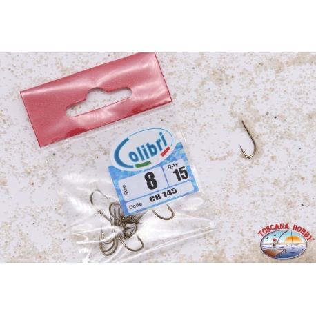 Fishing hooks, Colibri, Size 8, Pieces 15