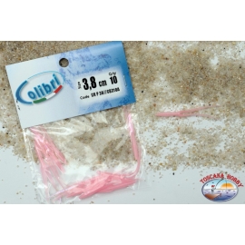 Esche siliconiche - Code di rondine Colibrì, 3,8 cm, pz 10, pink, CB310/A