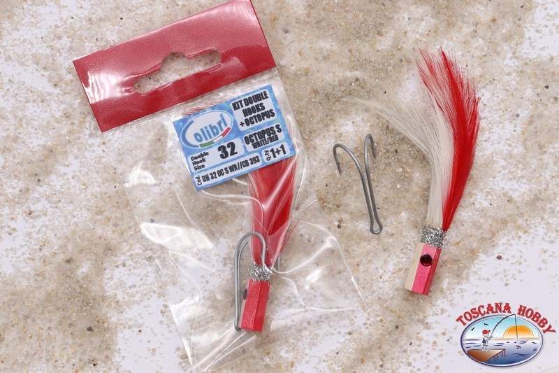 Colibri TESTINA PIUMATA DOPPIO AMo MUSTAD SIZ.32 KIT TRAINA  COLIBRI TUNA TONNO EZ32 