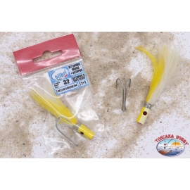 Lures trolling, Hummingbird, Kit, double hook/octopus feathered, size 32, CB394