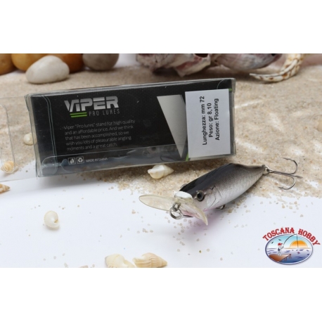 Leurres artificiels de Vipère, type Popper, 7.2 cm, 8,1 g, Flottant