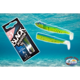 Lures Silicone Black Minnow 70 Fiiish Combos Off Shore 6 gr (BM1381) BM.1M