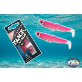 Lures Silicone Black Minnow 70 Fiiish Doubles Combos Shore 3gr (BM1485)