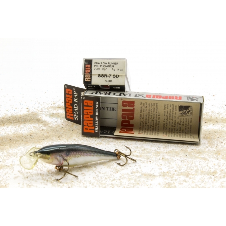 Esche artificiali Rapala Shad Rap Shallow Runner SSR-7, 7 cm 7 gr SSR-7 SD