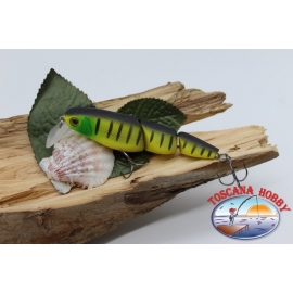 MinNo SN jointed 3 pieces Viper 9,5 cm-18gr Floating Col. yellow striped V307