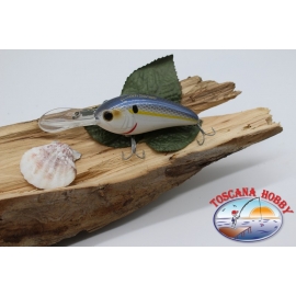 Artificiale Crank, 8cm-28gr. floating, col. white&blue, spinning. FC.V168