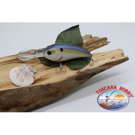 Artificiale Crank, 8cm-28gr. floating, col. white&blue, spinning. FC.V168