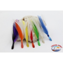 Trolling lures: craft head saltpeter with 9 cm feather-preview