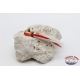 Trolling baits: hand-crafted skipjack head with 9 cm feather-White / Red