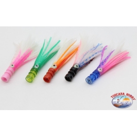 Trolling lures: kalice octopus head + 7 cm feather-preview