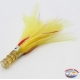 Trolling lures: kalice octopus+feather+brill 12 cm Handmade head-color T182
