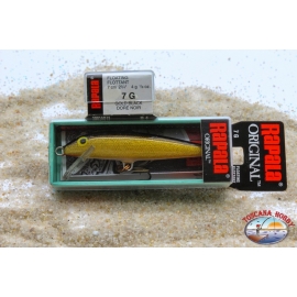 Appât artificiel Rapala Original 7 G, 4GR, Col. Or Noir, flottant AR.769