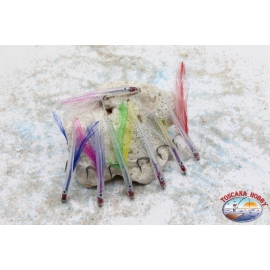 Silicone craft bait with filaments and 9 cm feathers-Amo 1/0 CB503