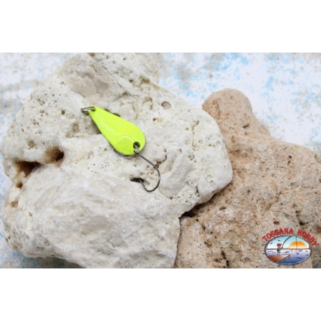 Wavy teaspoon Trout Area-Spoon 2,7 gr - 3,2 CM yellow