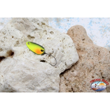 Wavy teaspoon Trout Area-Spoon 2,3 gr - 2,8 cm-yellow / orange / black