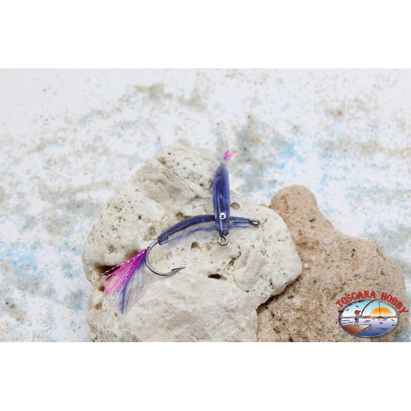 Artigianale Unghietta Artigianale per la Traina Costiera da 4,5 cm con piumette R.508 