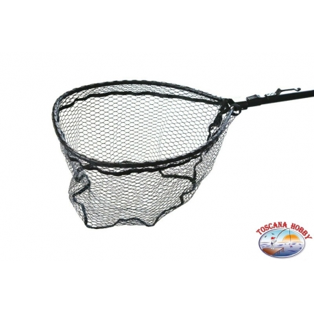 Garbolino folding rubber mesh with hook and magnet-open