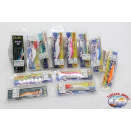 Totanare Yo-Zuri Squid Jig-Lot 12 PCs assorted LT.35
