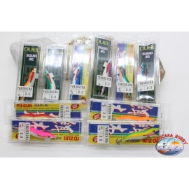 Totanare Yo-Zuri Squid Jig-Lot 10 PCs assorted-preview