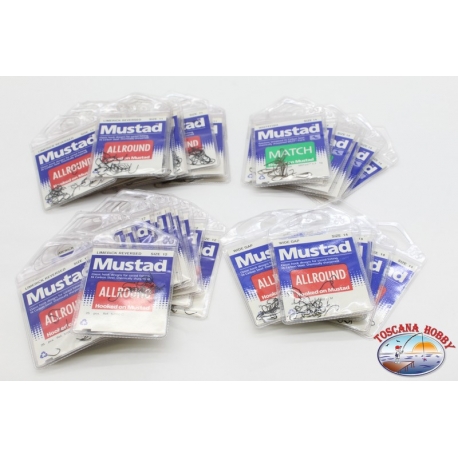 Mustad all Round fishing hooks - 45 PCs assorted Size 11/12/14-preview