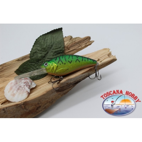 Artificial Crank Lures spinning, 8cm-22gr. floating, col. tree frog. FC.V188