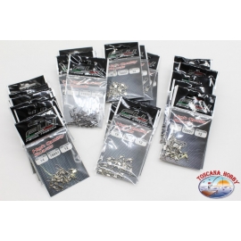 Girella con Moschettone Pesca FLY - Lotto 28 pz. Size assortite LT.33