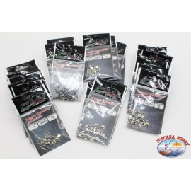 Swivel with carabiner Fishing FLY-lot 28 PCs. Assorted size LT.33