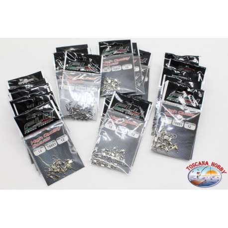 Swivel with carabiner Fishing FLY-lot 28 PCs. Size assorted-preview